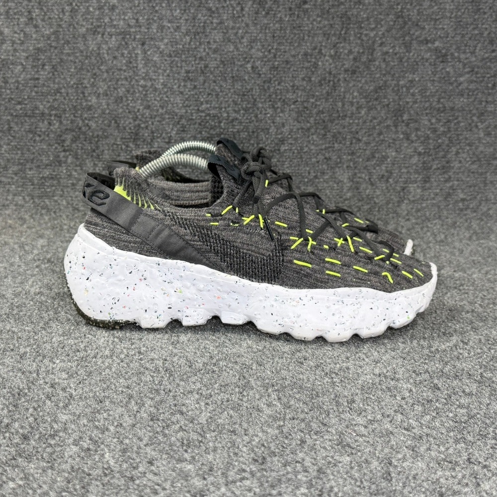Nike Space Hippie 04 Running Shoes Men's 8 Black Grey Volt Athletic Run Training